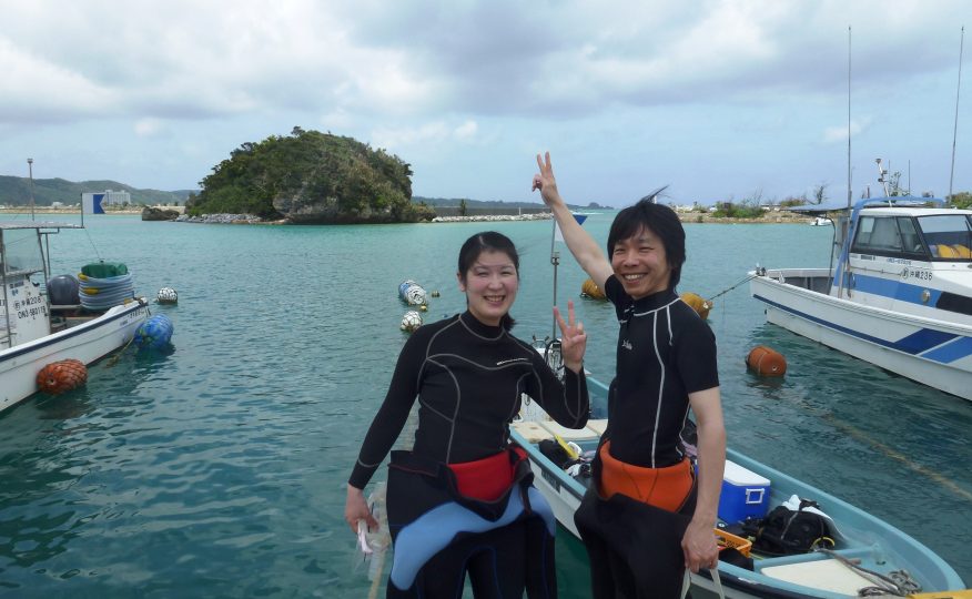 沖縄　恩納村　体験ダイビング