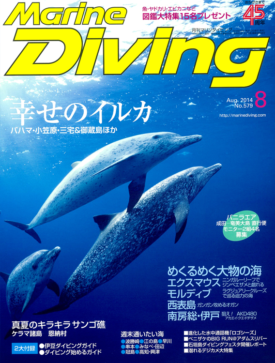 月刊マリンダイビング８月号｜ブルーリーフ