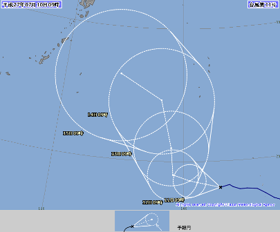 台風１１号(ナンカー）