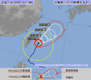 台風１５号（コーニー）